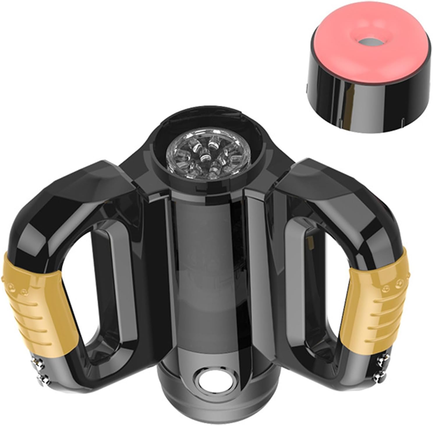 Electric Retractable Masturbation Device with Two Handles Male Electric Masturbator, Masturbators Penis Trainers, Sex Toys