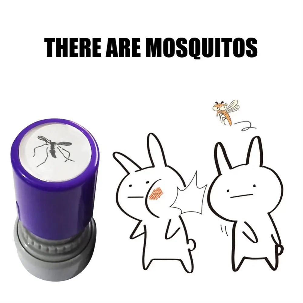 Funny mosquito stamps