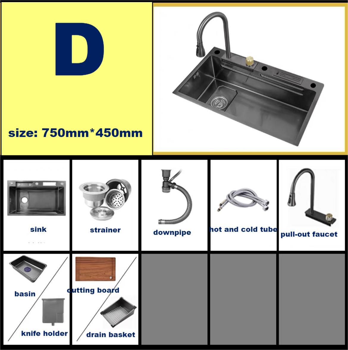 2023 Modern Waterfall Sink