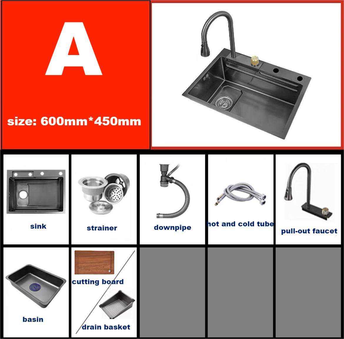 2023 Modern Waterfall Sink