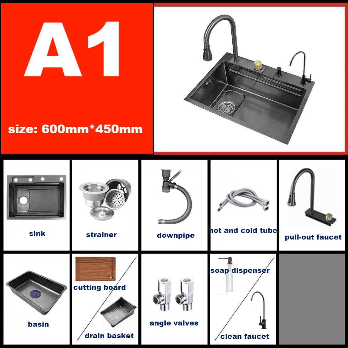 2023 Modern Waterfall Sink