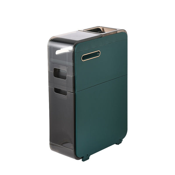 Multi-slot-Functional Storage for toilet