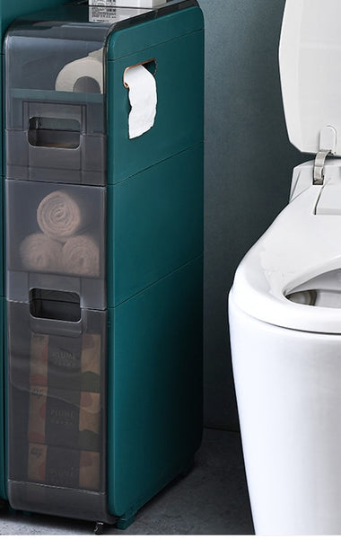 Multi-slot-Functional Storage for toilet