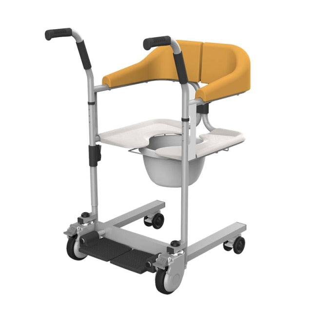 commode chair seat + toilet bath wheelchair for elderly
