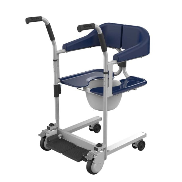commode chair seat + toilet bath wheelchair for elderly