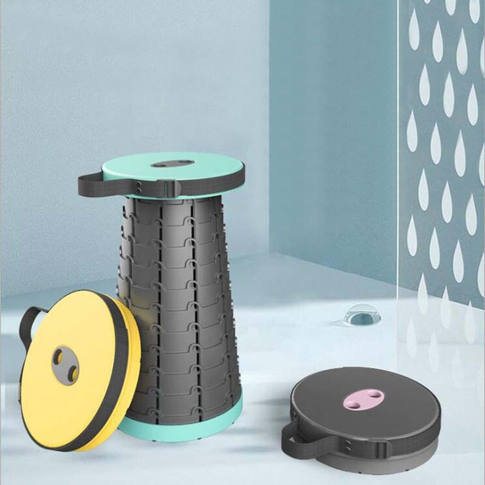 Portable folding travel bench