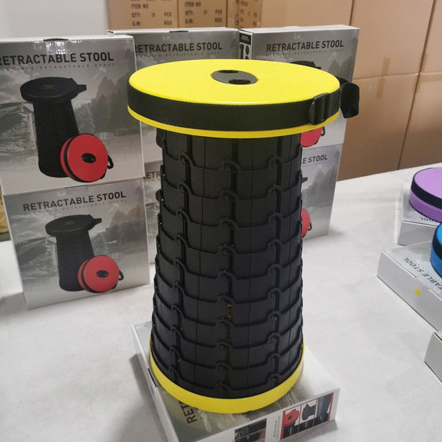 Portable folding travel bench