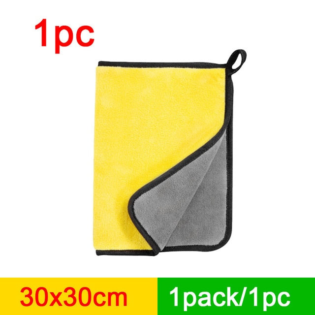 3/6/9pcs Microfiber Cleaning Towel For Cars