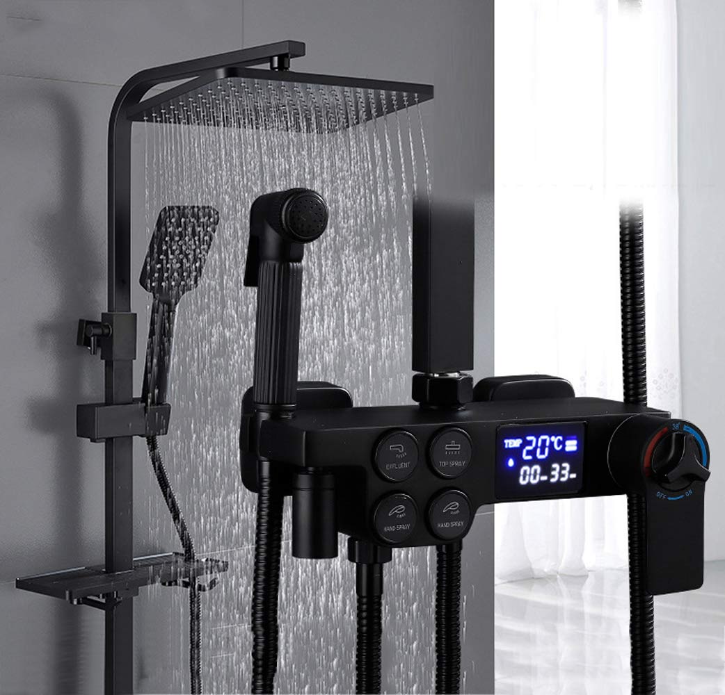 SAWQ Bathroom Shower Modern Black