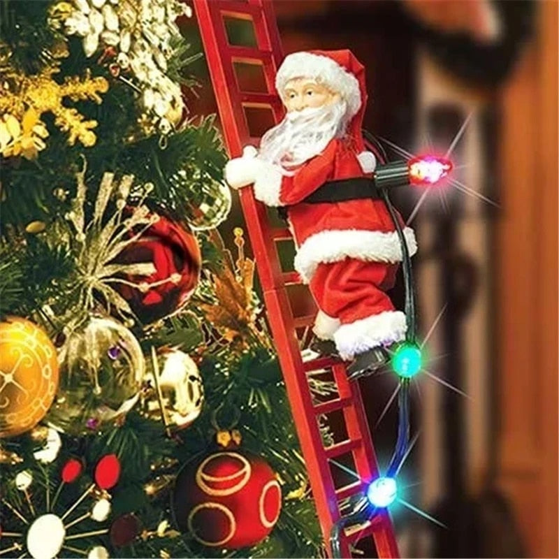 Electric Climb Ladder Santa