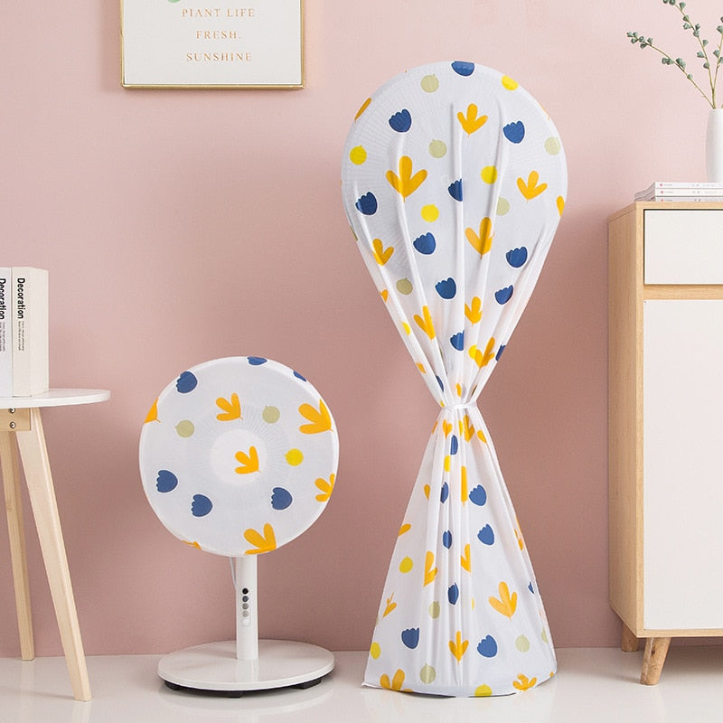 fan cover printed floor type fan cover household full package dust-proof fan cover fan cover
