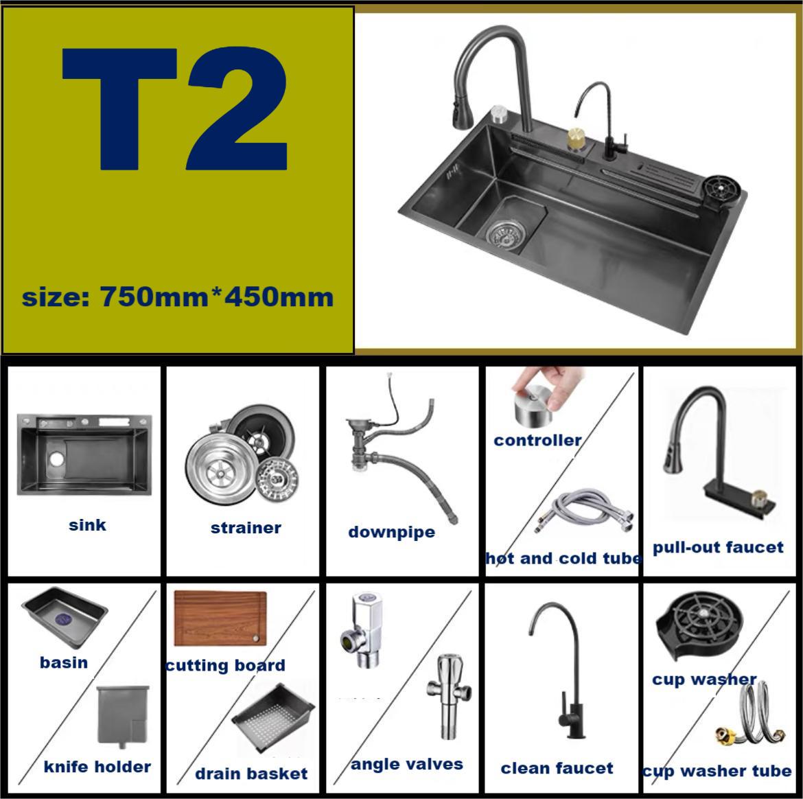 2023 Modern Waterfall Sink