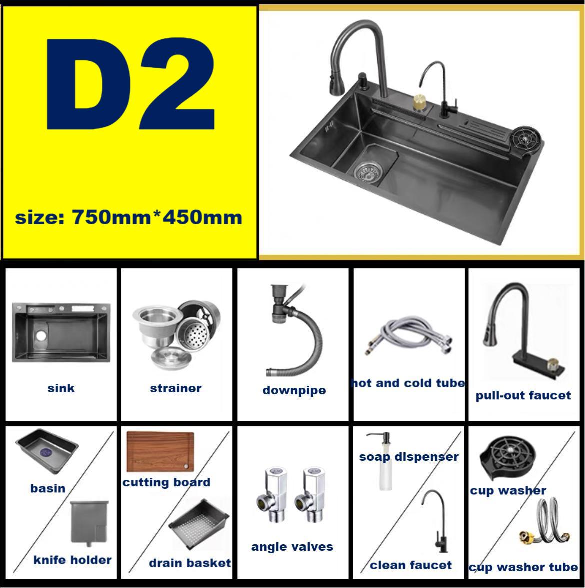 2023 Modern Waterfall Sink