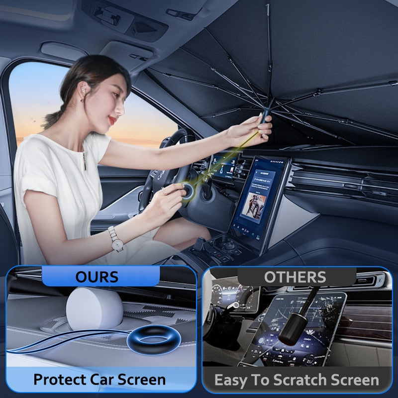 Car Sunshade Windshield Umbrella