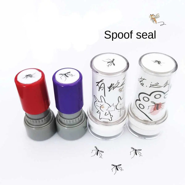 Funny mosquito stamps