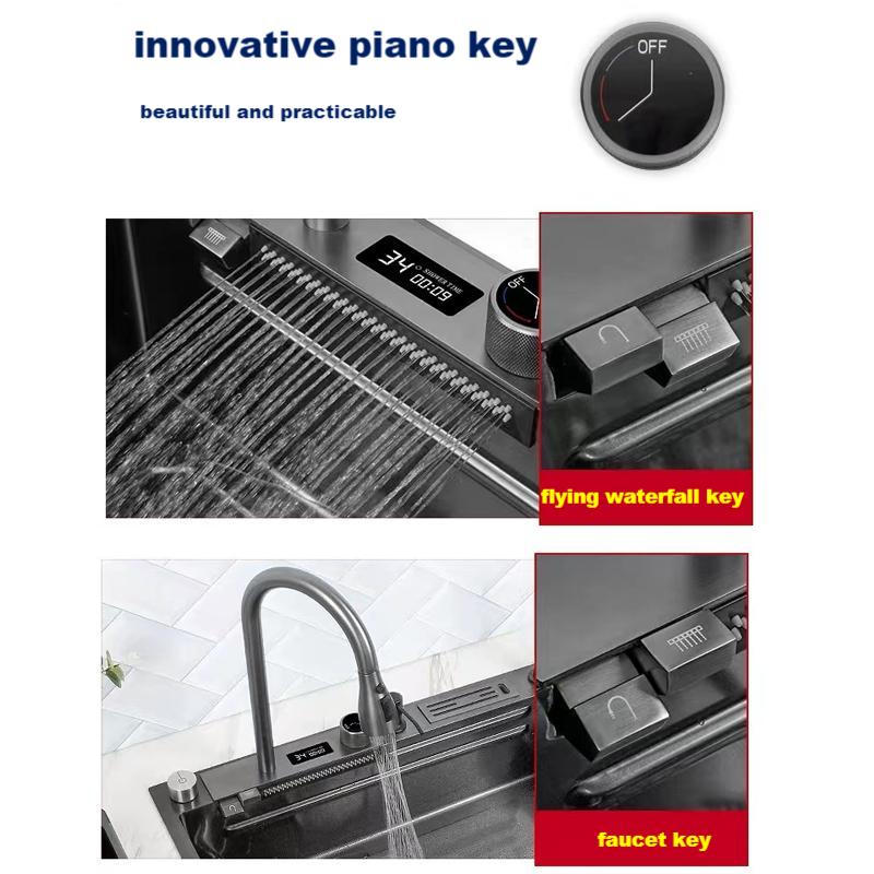 2023 Modern Waterfall Sink