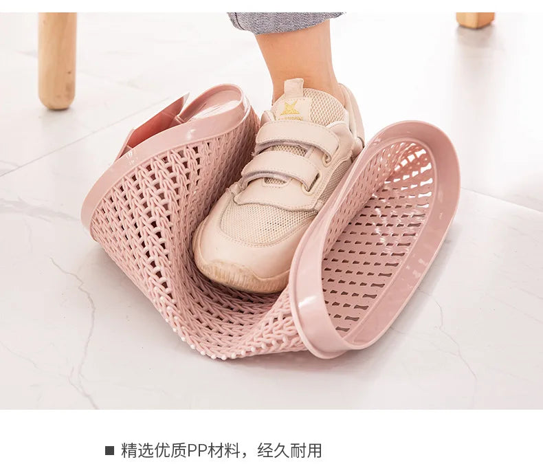 Rattan-Style Open Trash Can –