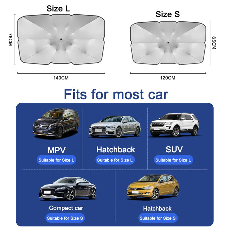 Car Sunshade Windshield Umbrella