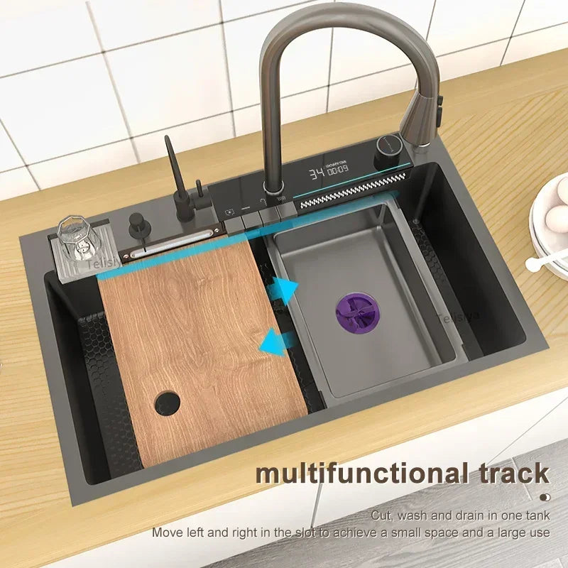 360 Stainless Steel Digital Display Faucet