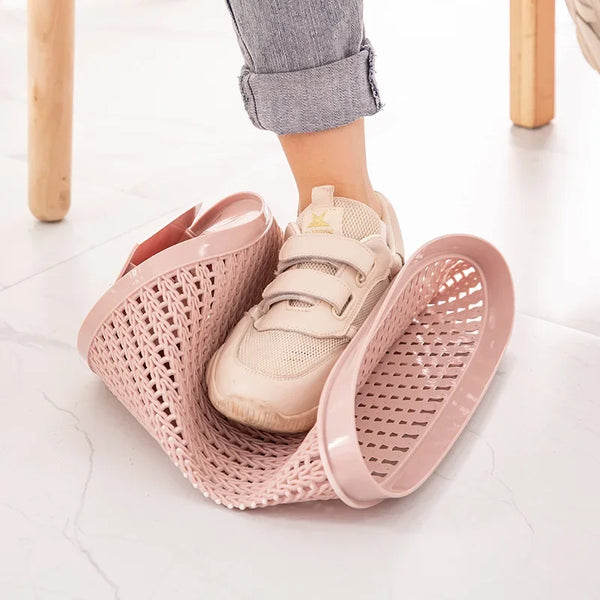 Rattan-Style Open Trash Can –