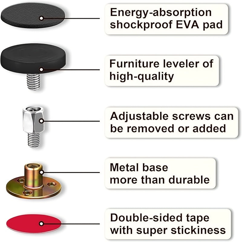 2pcs Adjustable Headboard Fixers – Anti-Squeak Support