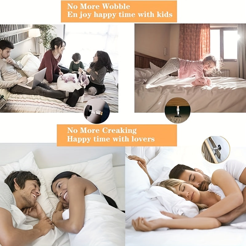 2pcs Adjustable Headboard Fixers – Anti-Squeak Support
