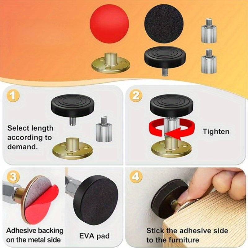 2pcs Adjustable Headboard Fixers – Anti-Squeak Support