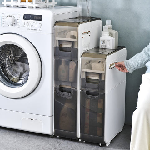 Multi-slot-Functional Storage for toilet