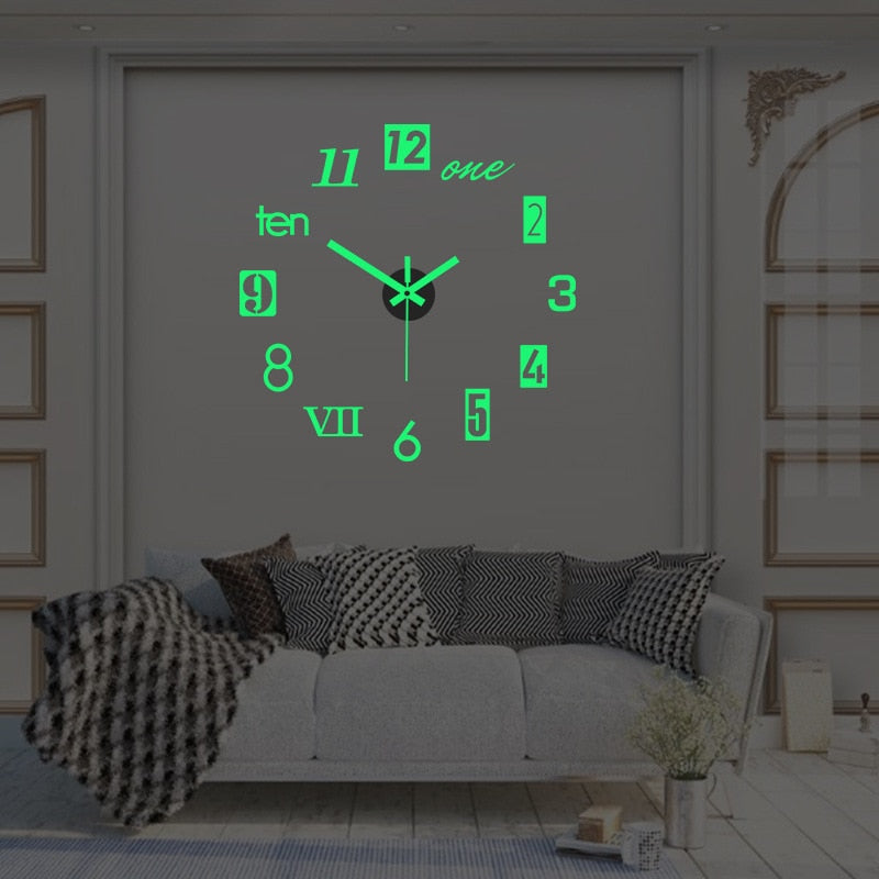 Glowing Wall Clock