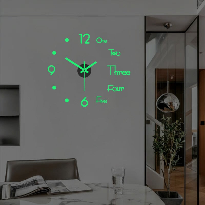 Glowing Wall Clock