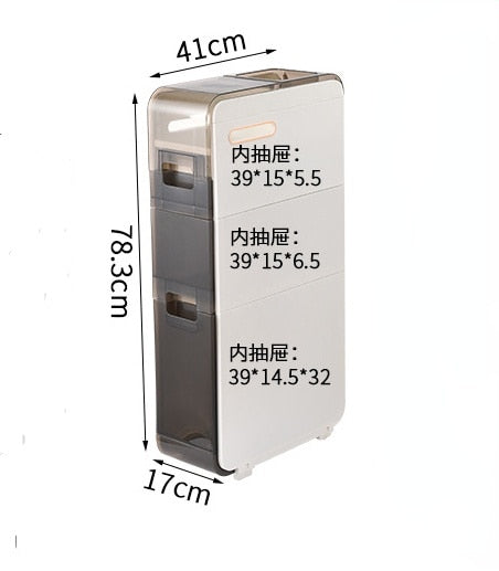 Multi-slot-Functional Storage for toilet