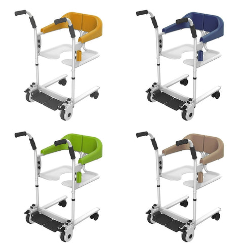 commode chair seat + toilet bath wheelchair for elderly