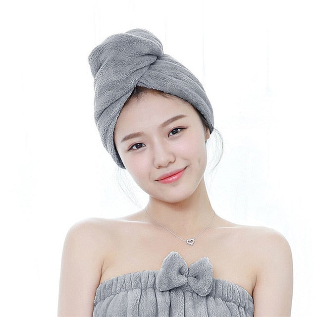 Super Towel rapid drying hair towel