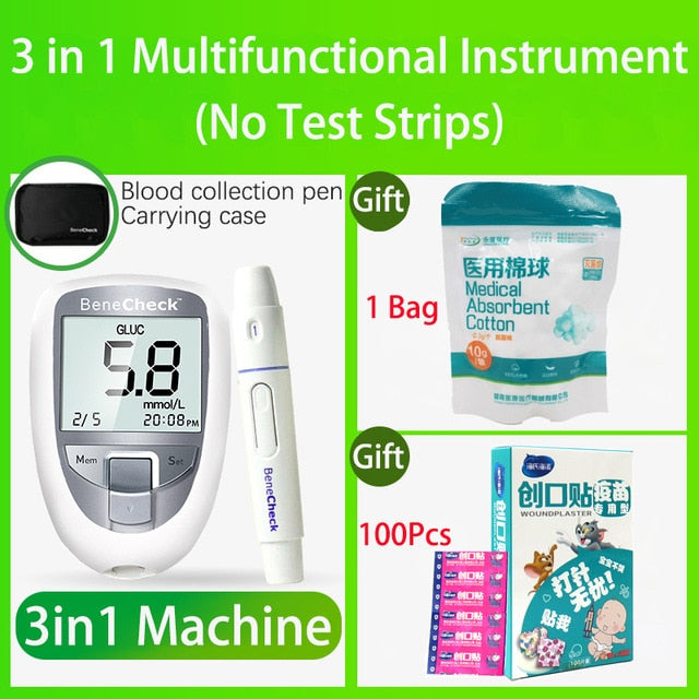 Glucose&Uric Acid&Cholesterol Meter