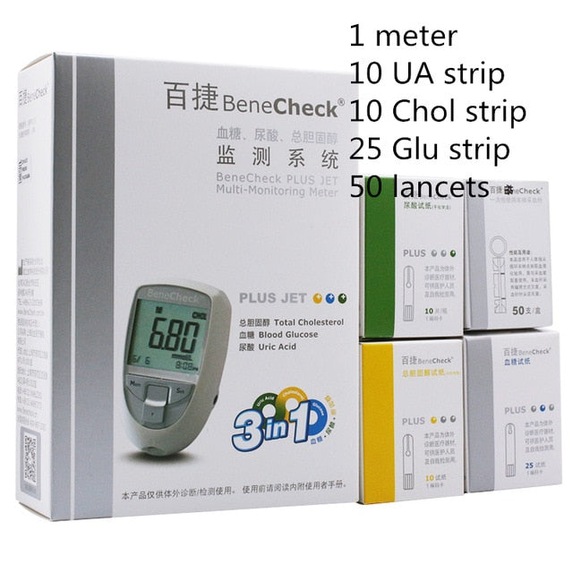 Glucose&Uric Acid&Cholesterol Meter
