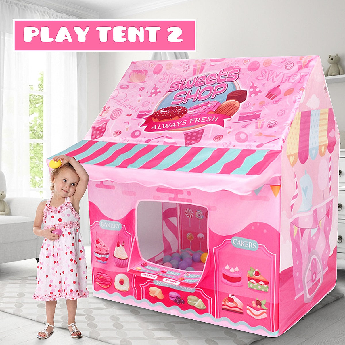 Girls House Game Tent