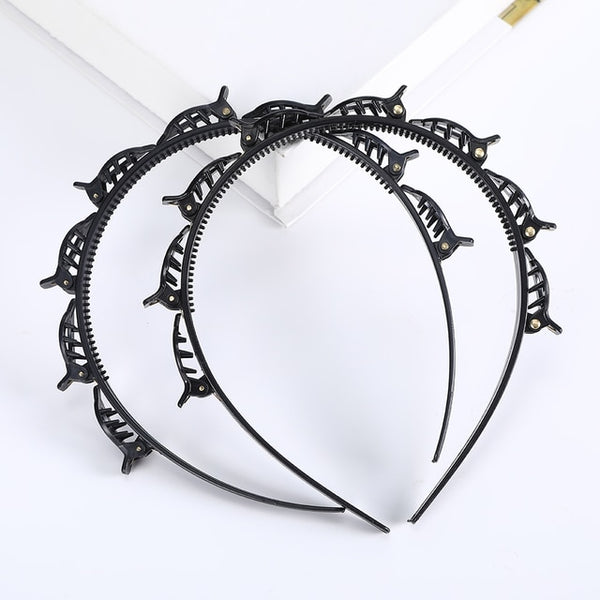 Adjustable headband made of precious stones