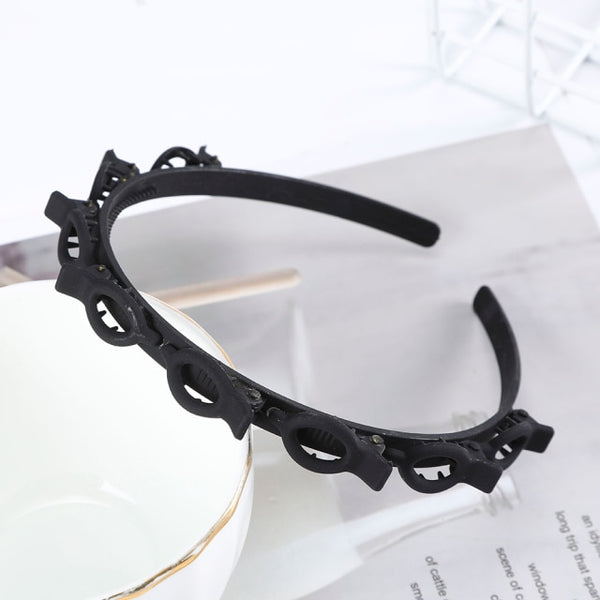 Adjustable headband made of precious stones