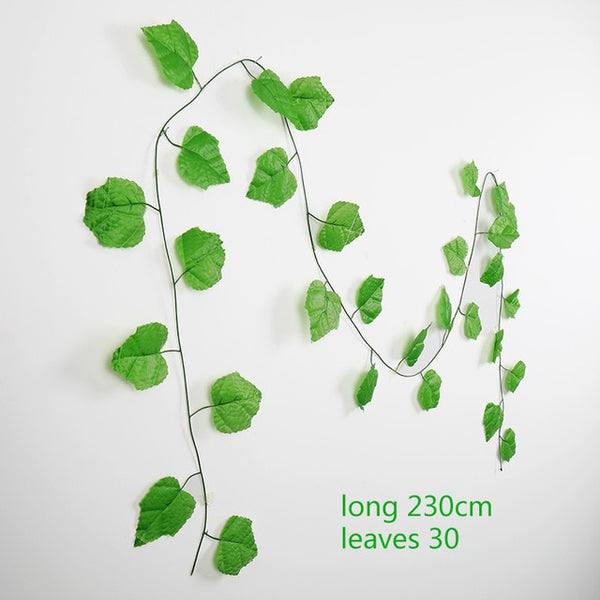 230cm green silk fake garden