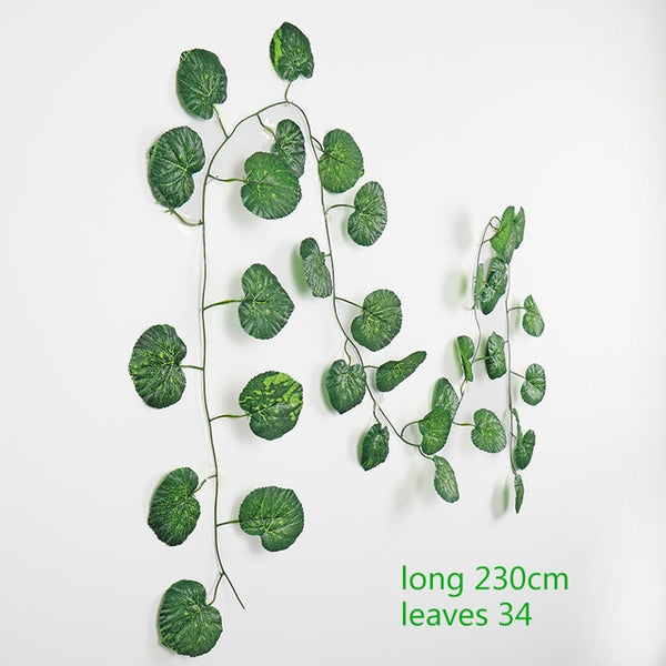 230cm green silk fake garden