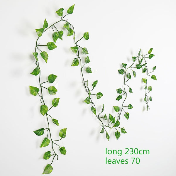 230cm green silk fake garden