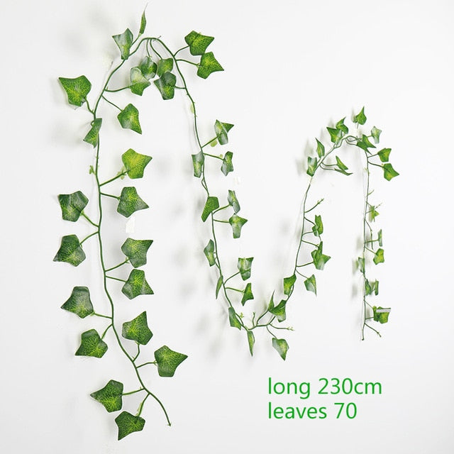 230cm green silk fake garden