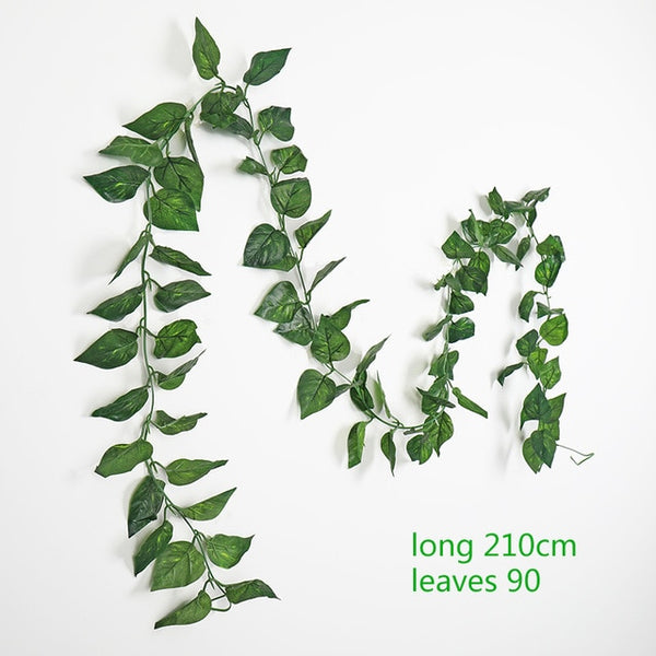 230cm green silk fake garden