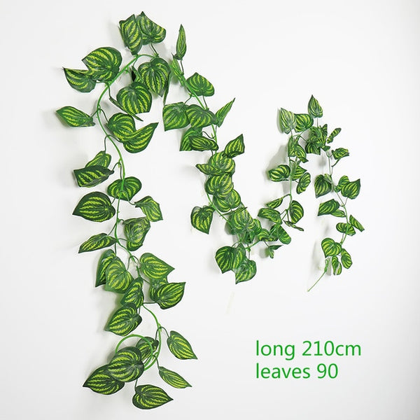 230cm green silk fake garden