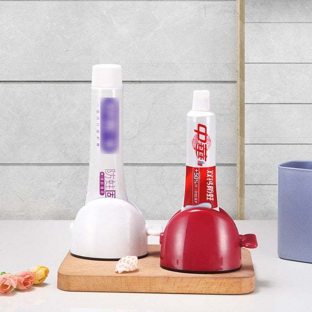 Toothpaste Easy Portable Plastic Dispenser Bathroom