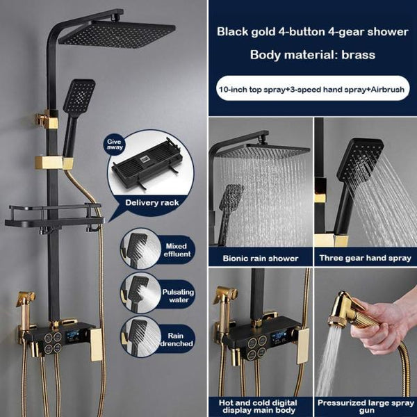 SAWQ Bathroom Shower Modern Black