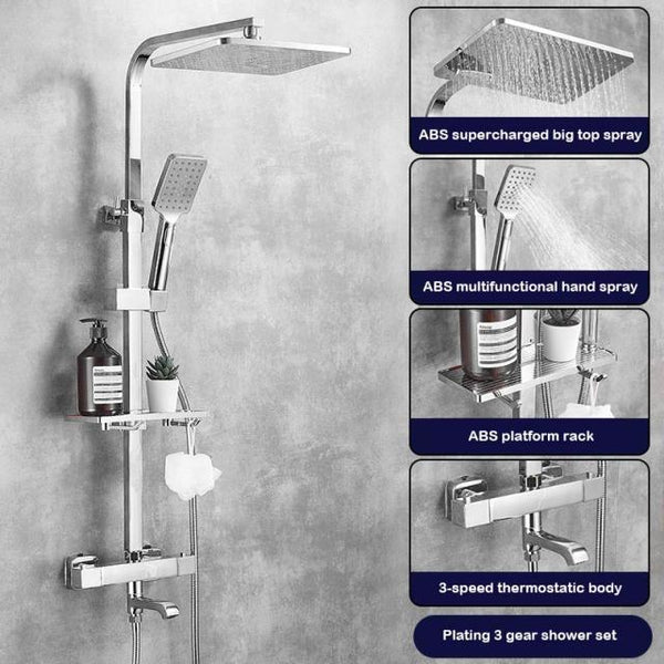 SAWQ Bathroom Shower Modern Black