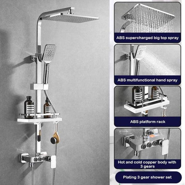 SAWQ Bathroom Shower Modern Black