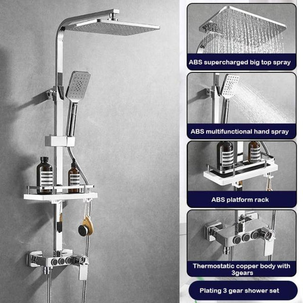 SAWQ Bathroom Shower Modern Black