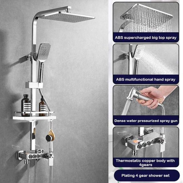 SAWQ Bathroom Shower Modern Black